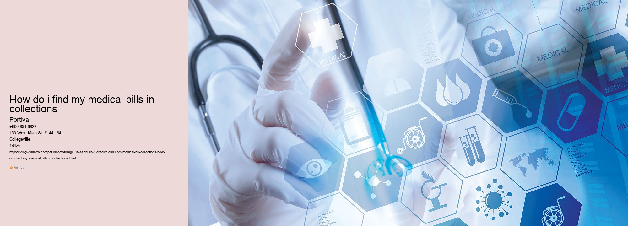 how do i find my medical bills in collections