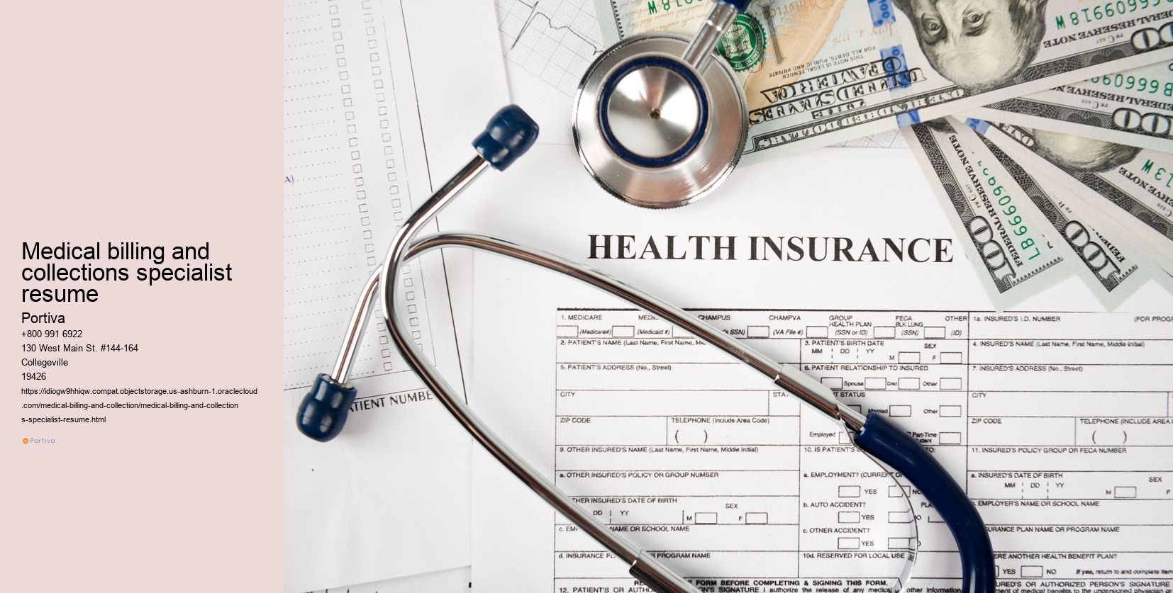 medical billing and collections specialist resume