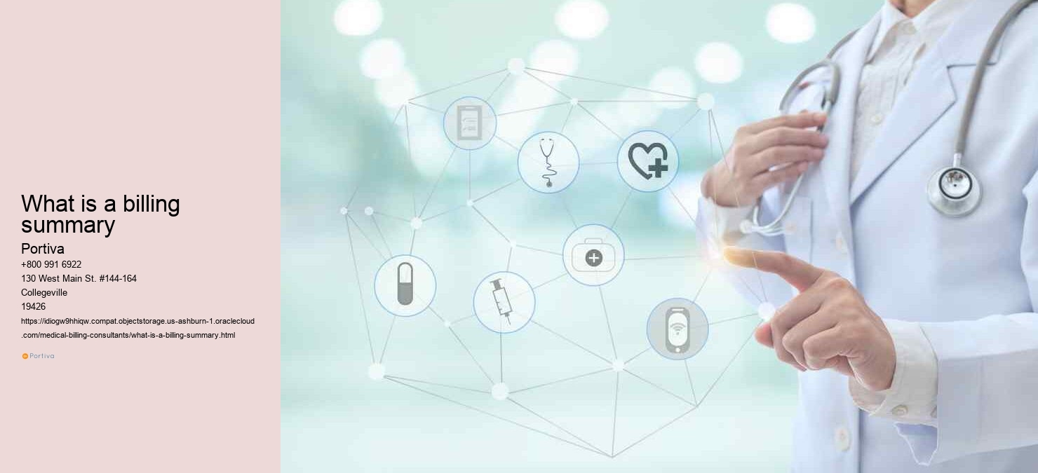 What is a billing summary