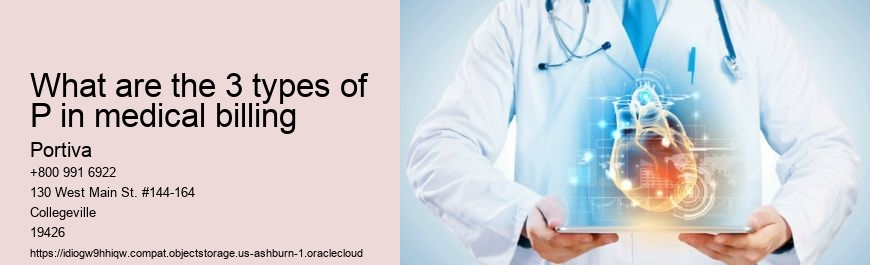 What are the 3 types of P in medical billing
