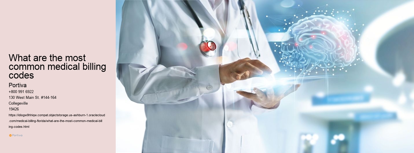 What are the most common medical billing codes