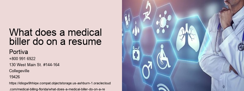 What does a medical biller do on a resume