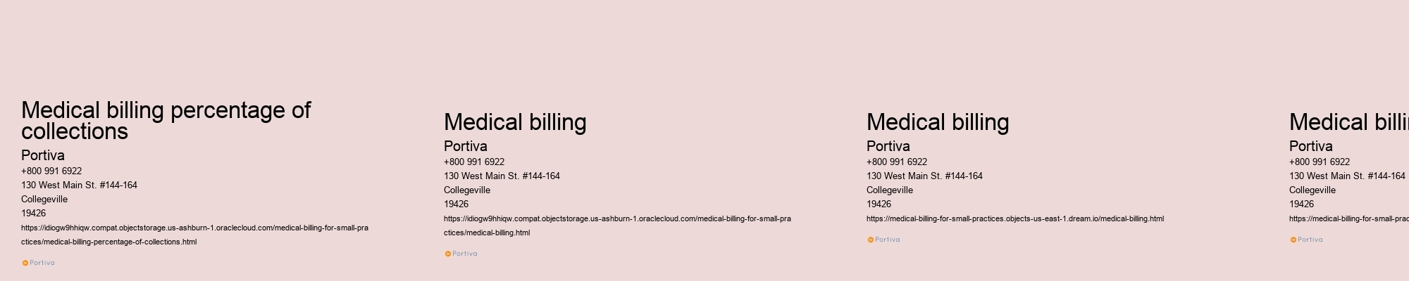 medical billing percentage of collections