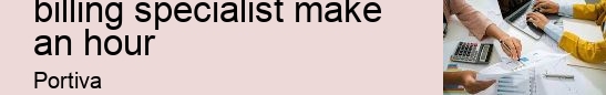 how much does a medical billing specialist make an hour