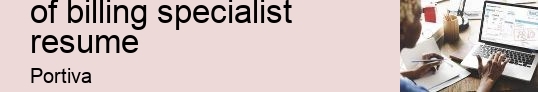 What is the objective of billing specialist resume