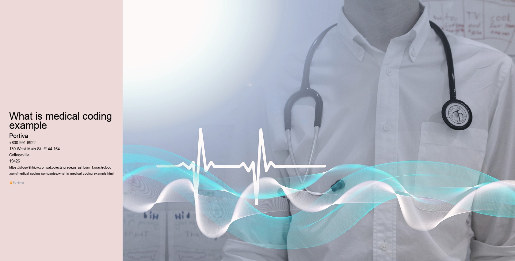 What is medical coding example