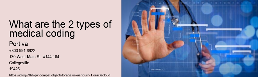 What are the 2 types of medical coding