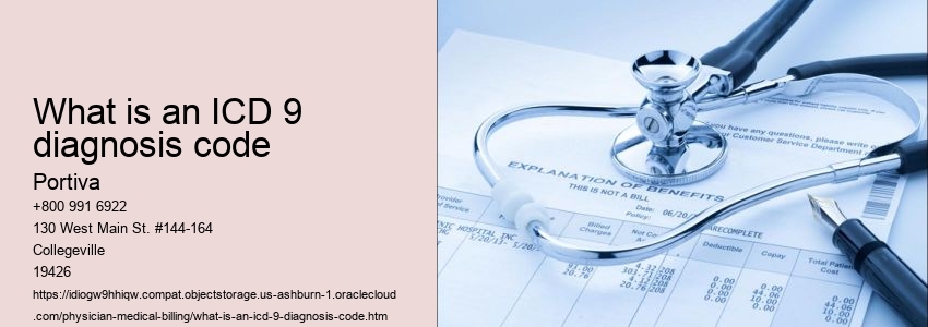 What is an ICD 9 diagnosis code