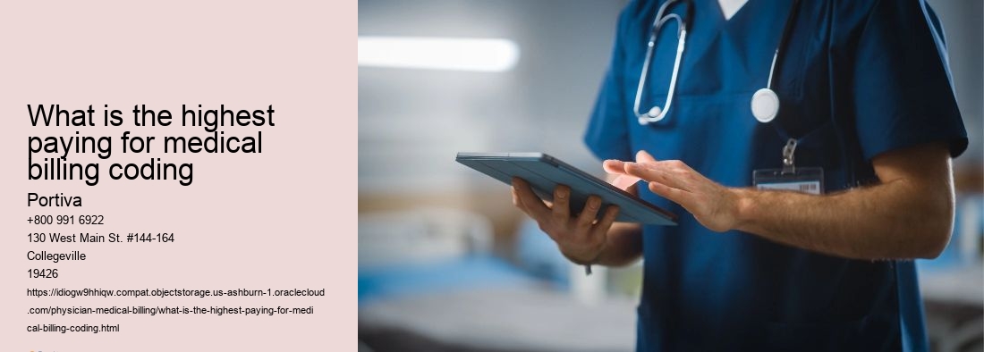 What is the highest paying for medical billing coding