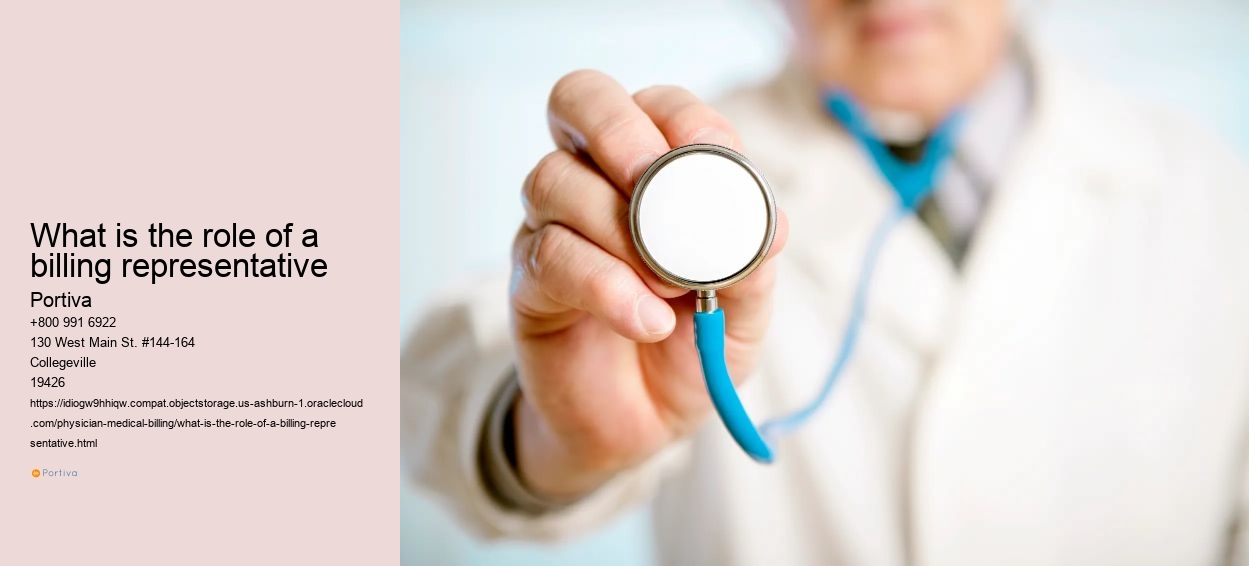 What is the role of a billing representative