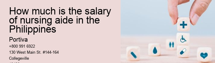 How much is the salary of nursing aide in the Philippines