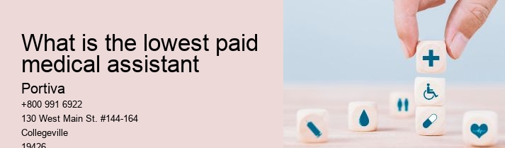 What is the lowest paid medical assistant